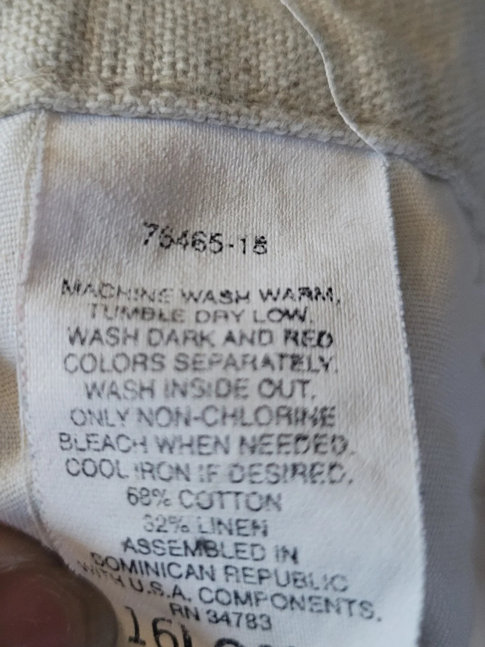 Lee Men's Chinos Khakis in Light Beige
